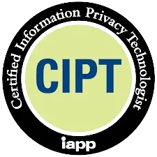 Certified Information Privacy Technologist achieved after attending the IAPP CIPT Course and Exam