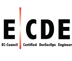EC-Council Certified DevSecOps Engineer badge achieved after attending the ECDE Course and certification